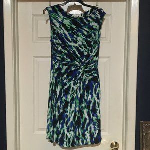 Josephine Studio Abstract Blue & Green Dress